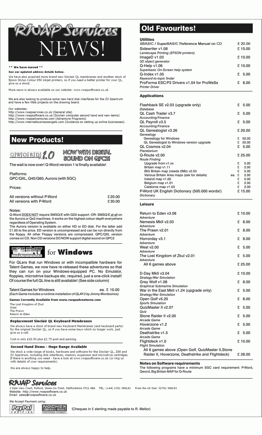 RWAP Services website